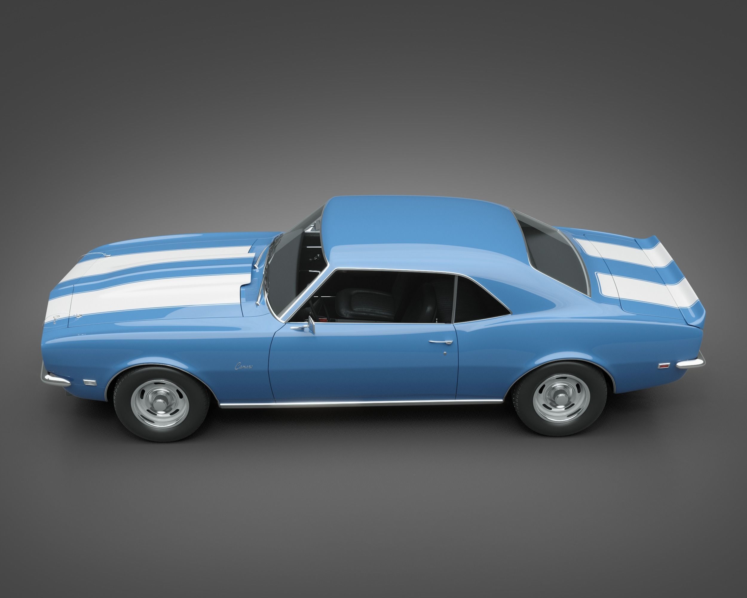 1968 Chevrolet Camaro RS 3D model_4