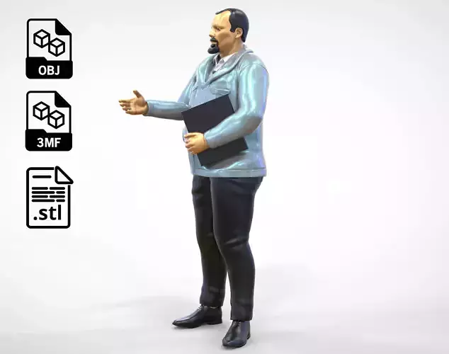 N2 Deal Person with files on hand