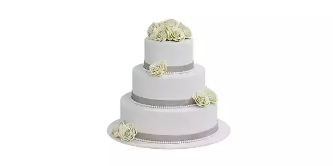 Wedding Cake BLENDER 3D Model Cycles 3D model