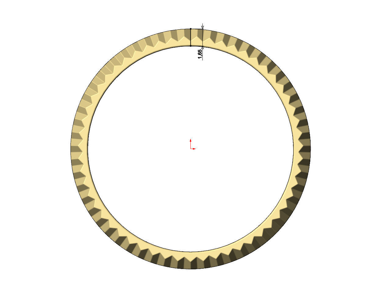 Fluted watch bezel diamond ring US size 7 to 10 3D print model_7