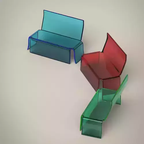 Glass Bench