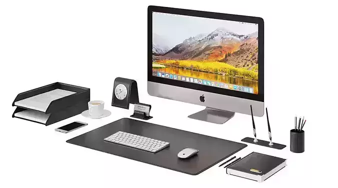 Classic Workplace Imac BLENDER 3D Model Cycles 3D model