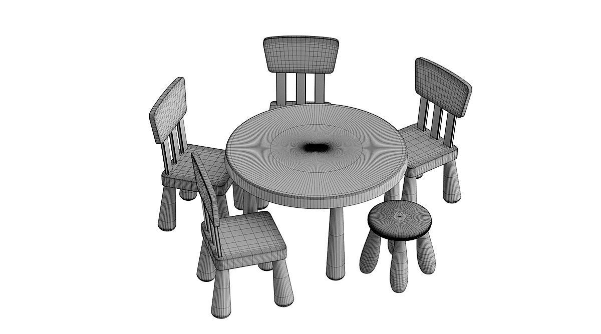 Ikea Mammut BLENDER 3D Model Cycles 3D model_3