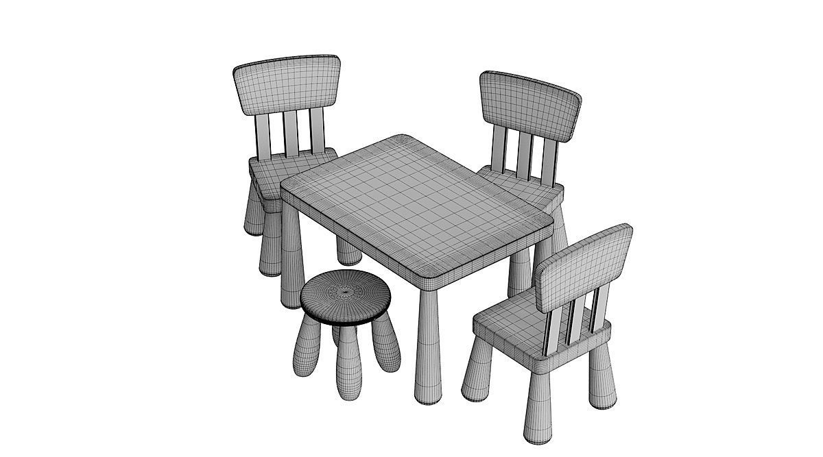 Ikea Mammut 2 BLENDER 3D Model Cycles 3D model_4