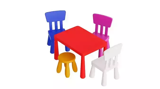 Ikea Mammut 2 BLENDER 3D Model Cycles