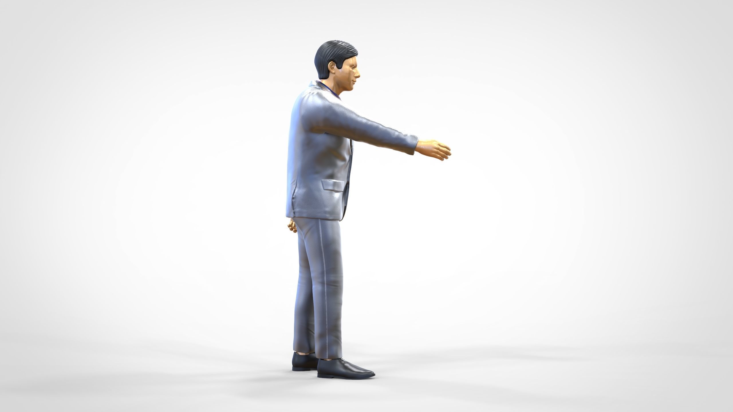 N1 Deal Person with suit 3D print model_1