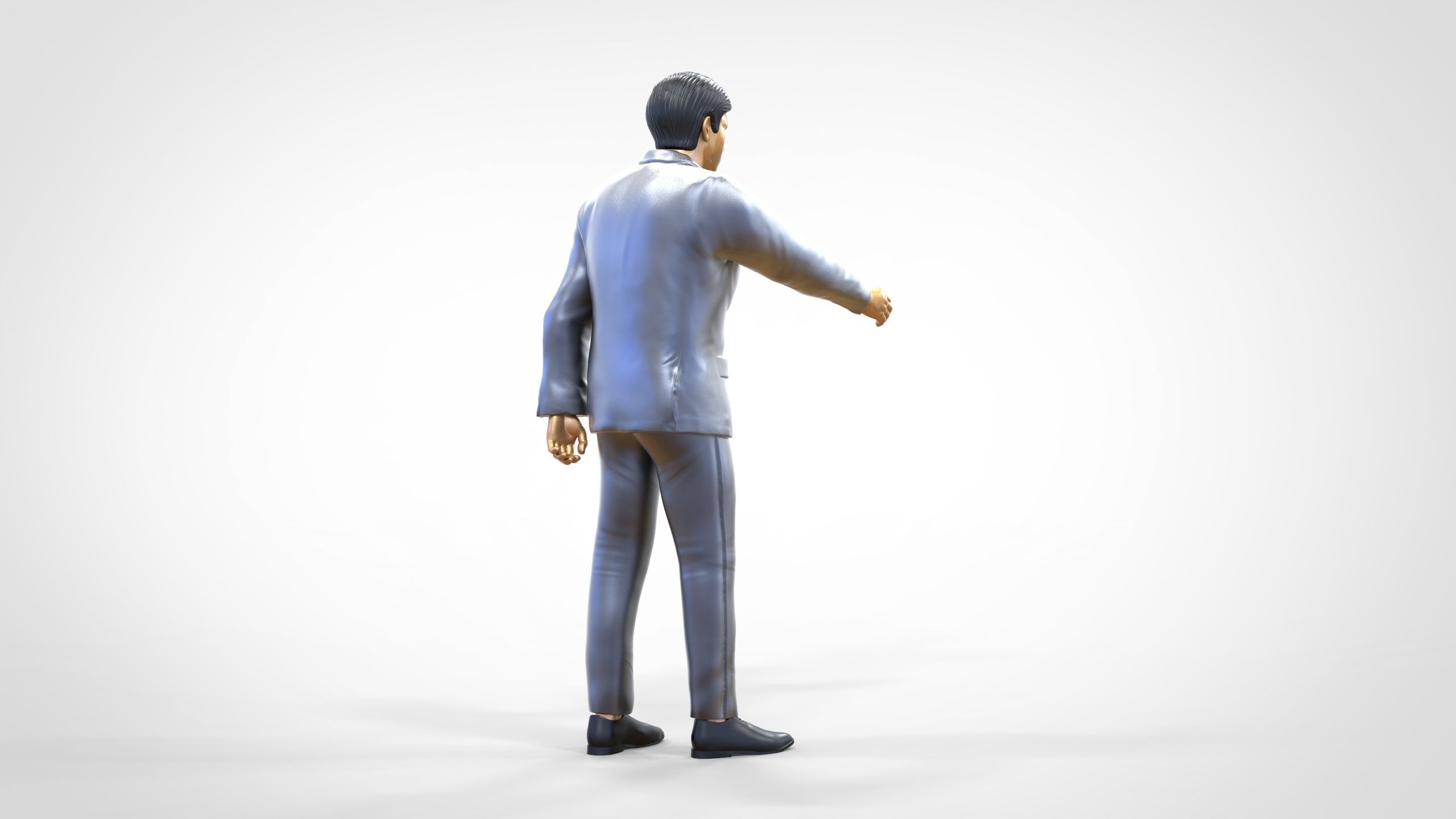 N1 Deal Person with suit 3D print model_3