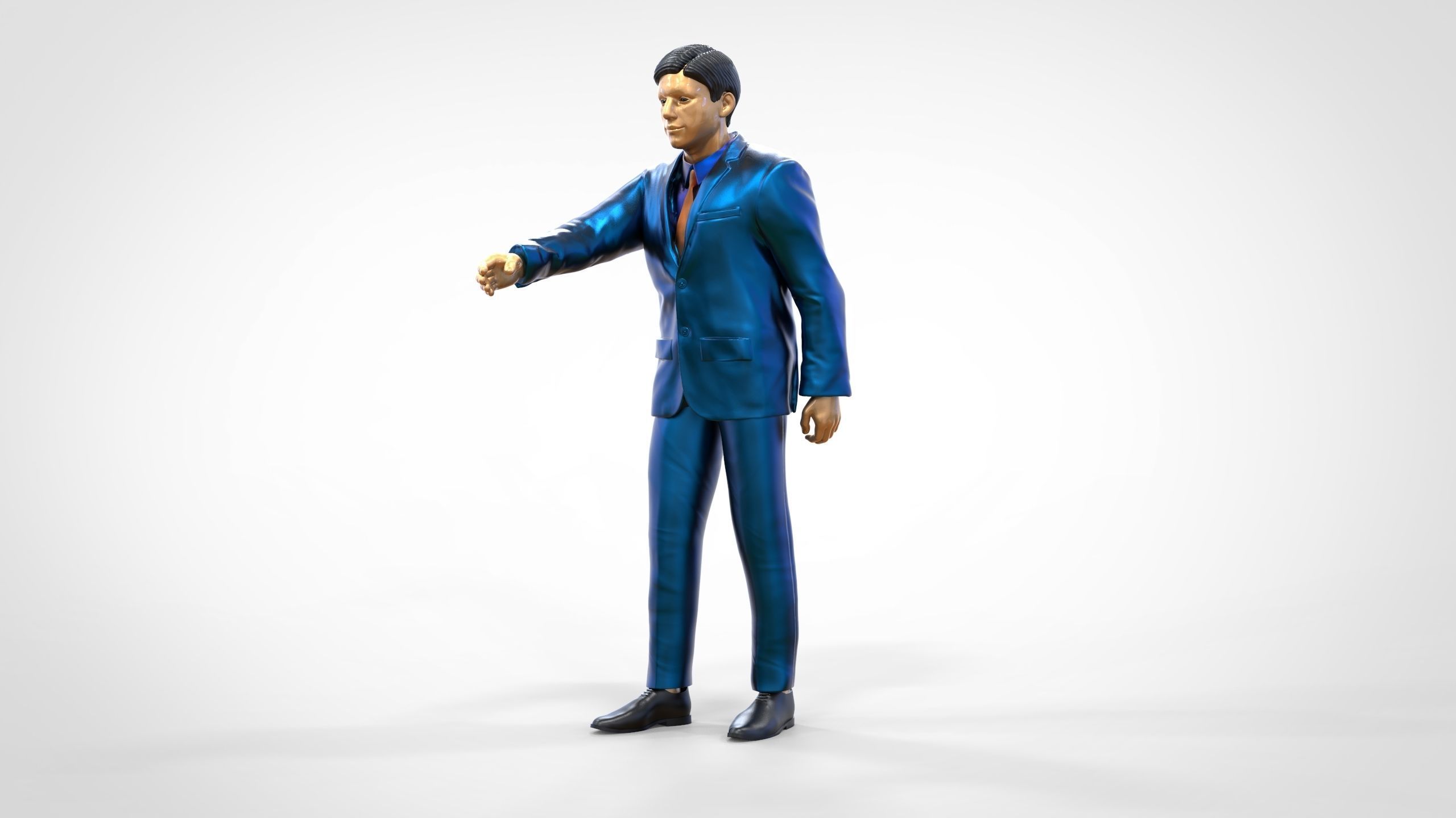 N1 Deal Person with suit 3D print model_32