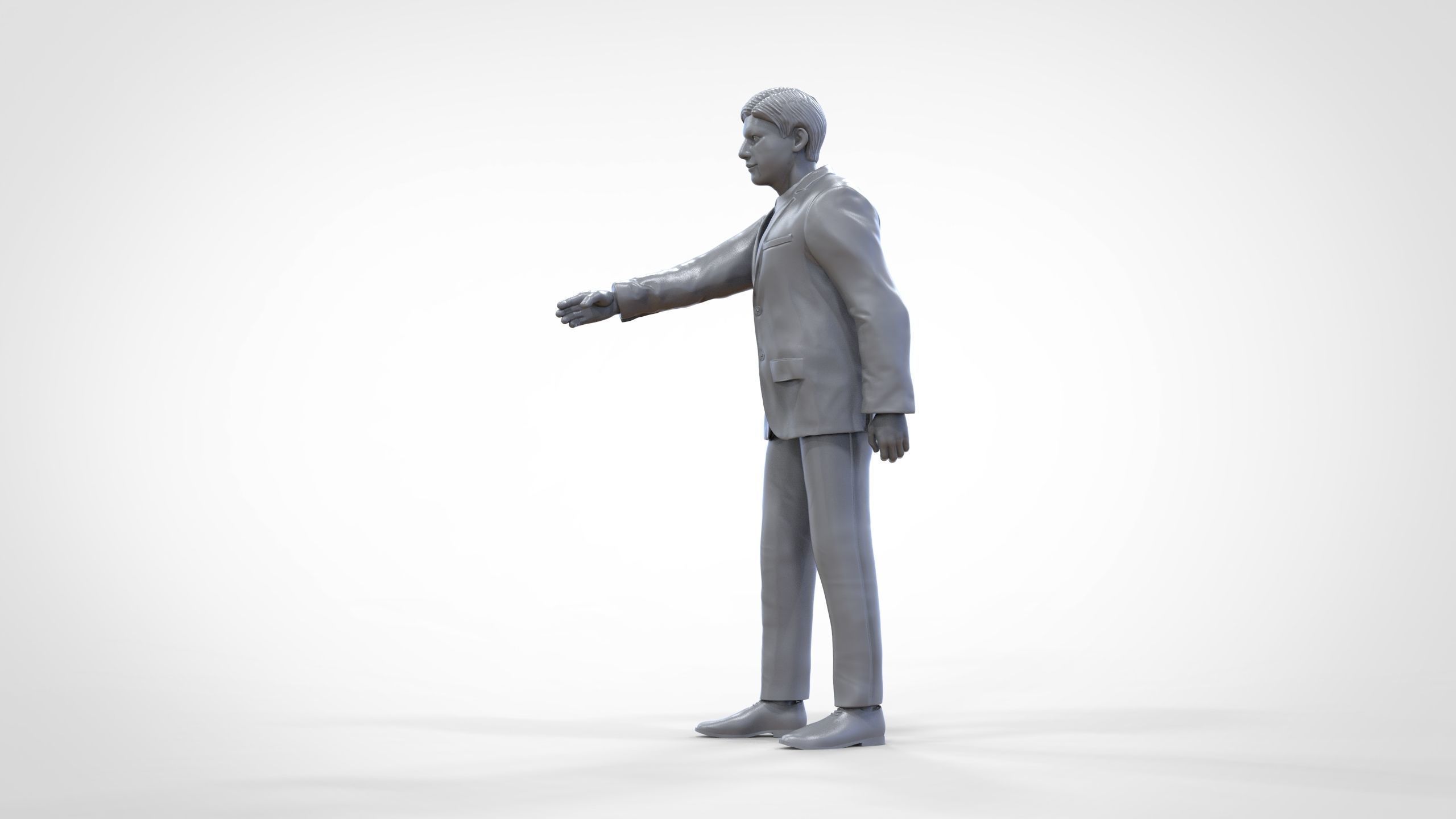 N1 Deal Person with suit 3D print model_25