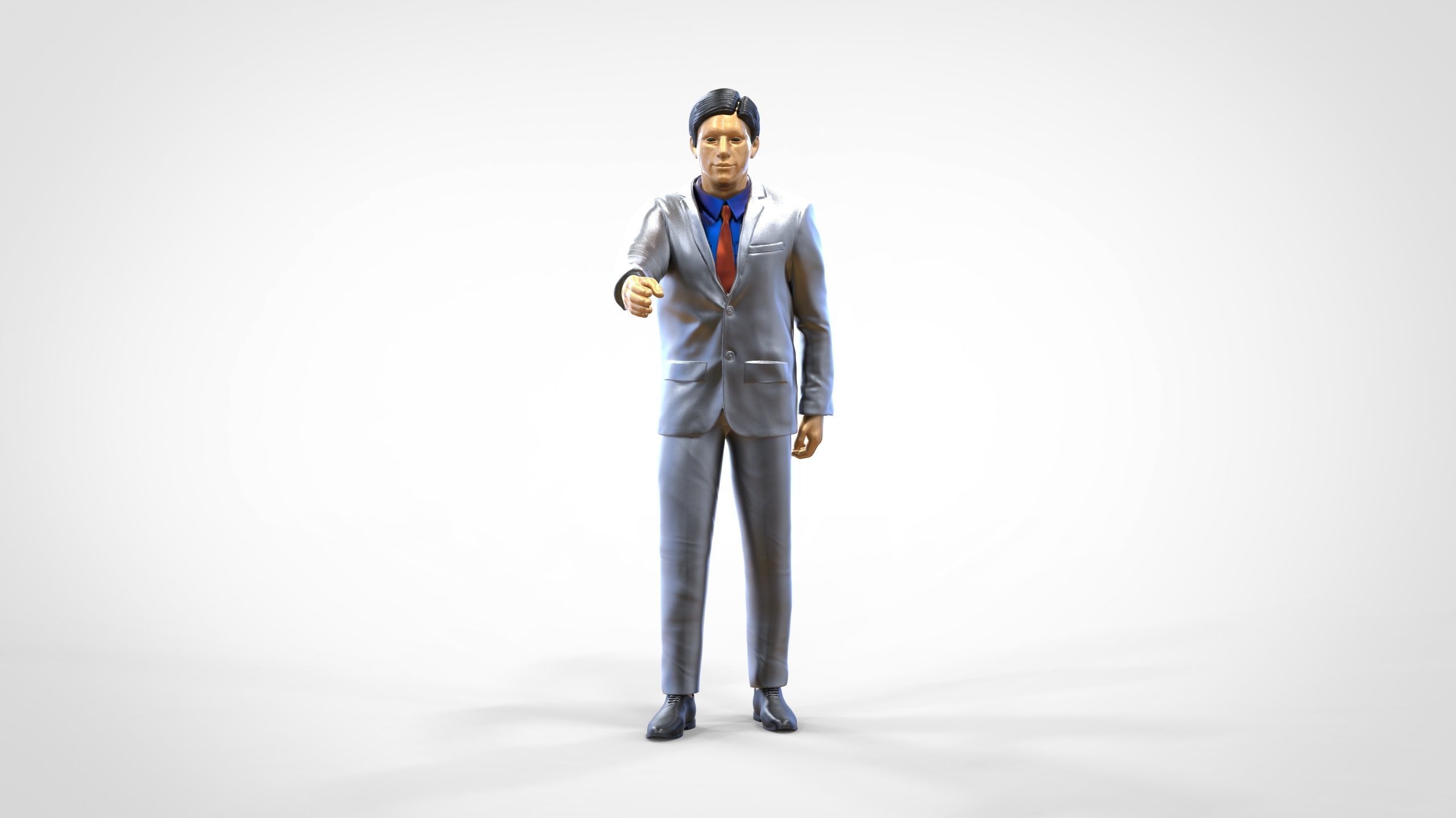 N1 Deal Person with suit 3D print model_14