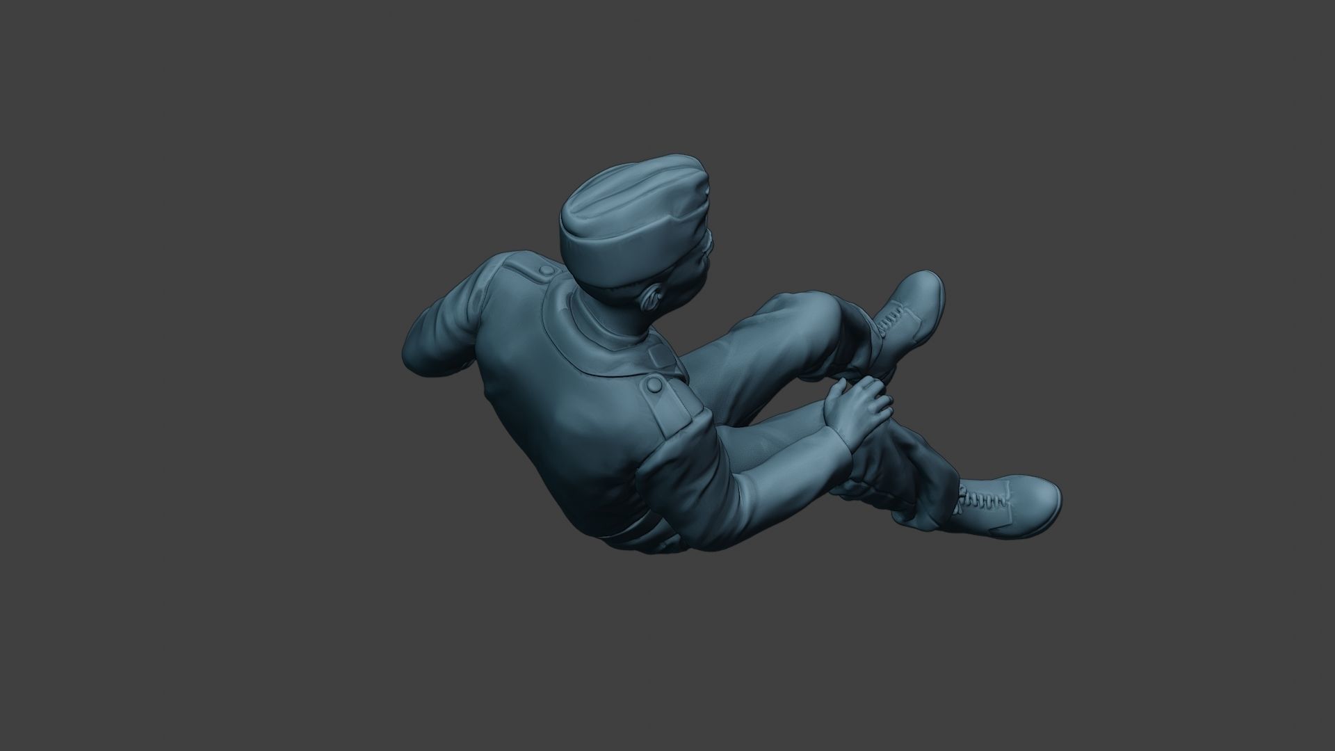 German Tank Crew unit ww2 Sit2 GTC1 3D print model_23