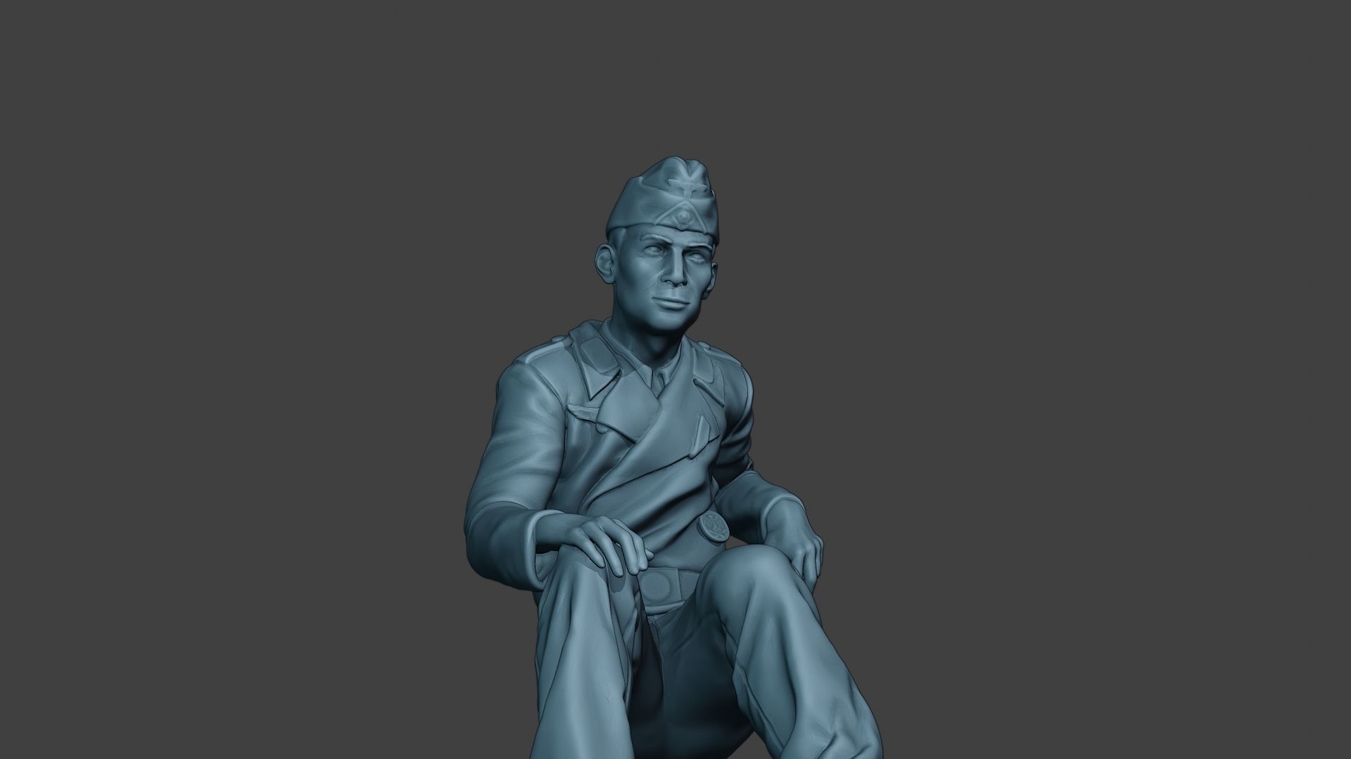 German Tank Crew unit ww2 Sit2 GTC1 3D print model_28