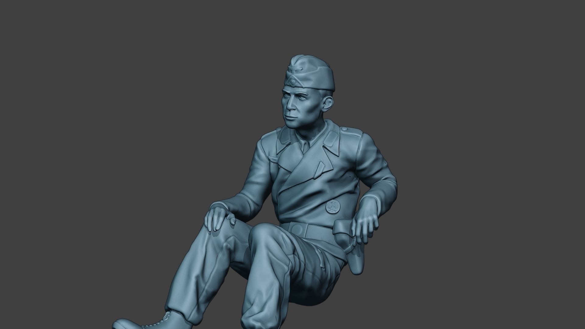 German Tank Crew unit ww2 Sit2 GTC1 3D print model_27