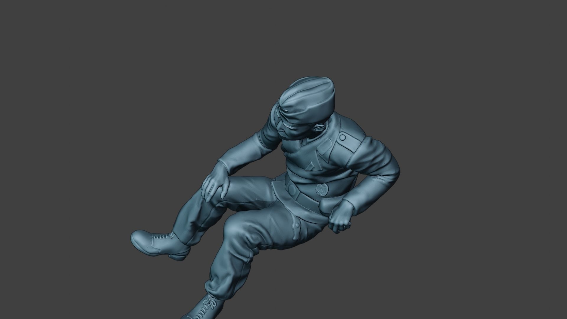 German Tank Crew unit ww2 Sit2 GTC1 3D print model_15