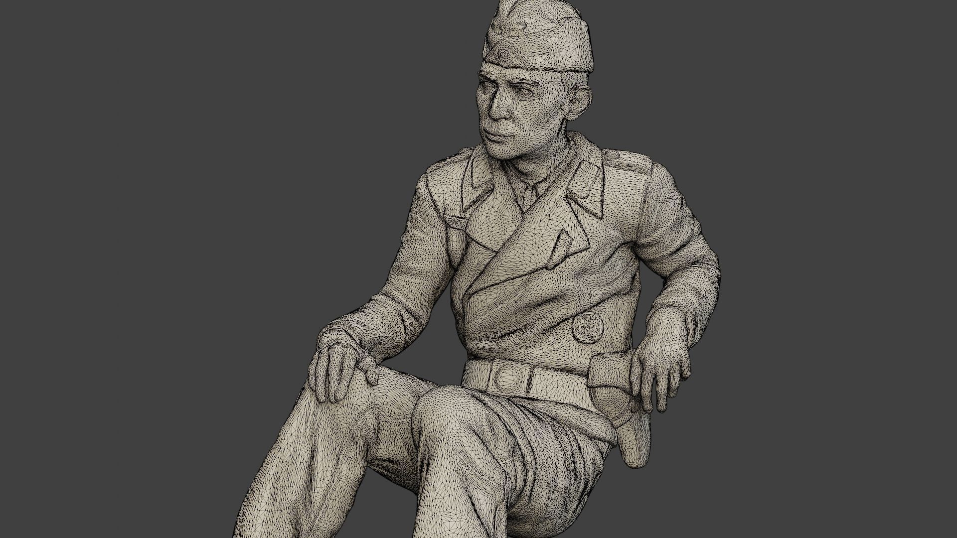 German Tank Crew unit ww2 Sit2 GTC1 3D print model_12