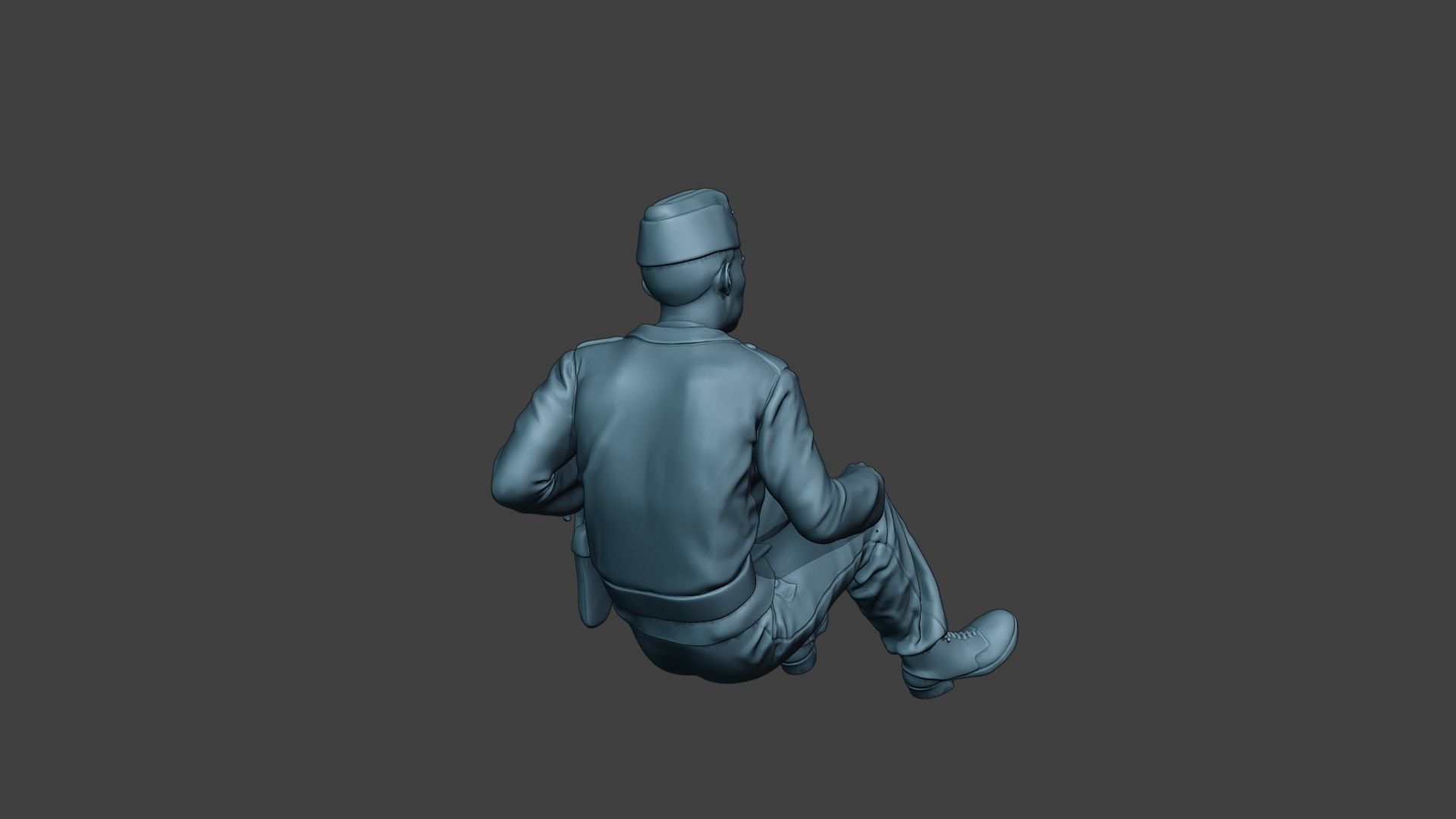 German Tank Crew unit ww2 Sit2 GTC1 3D print model_7