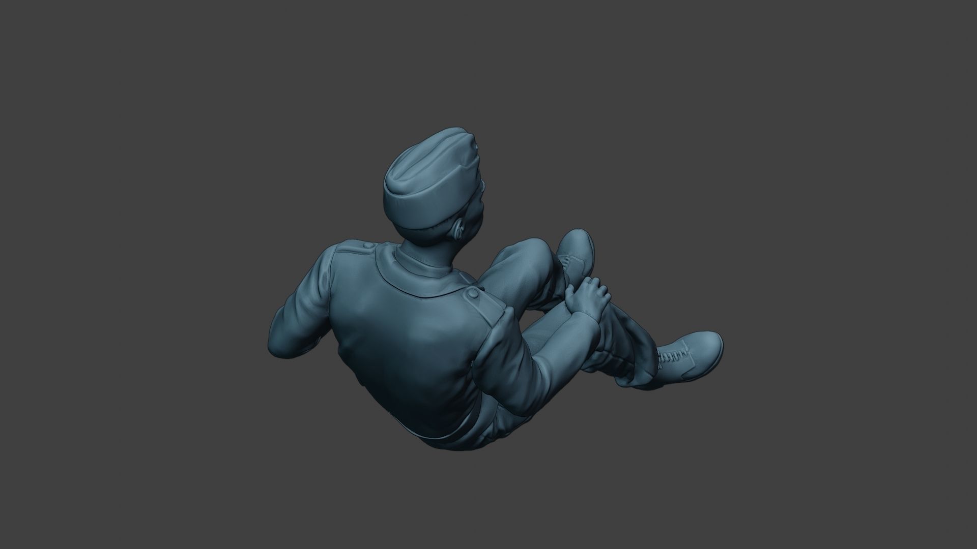 German Tank Crew unit ww2 Sit2 GTC1 3D print model_22