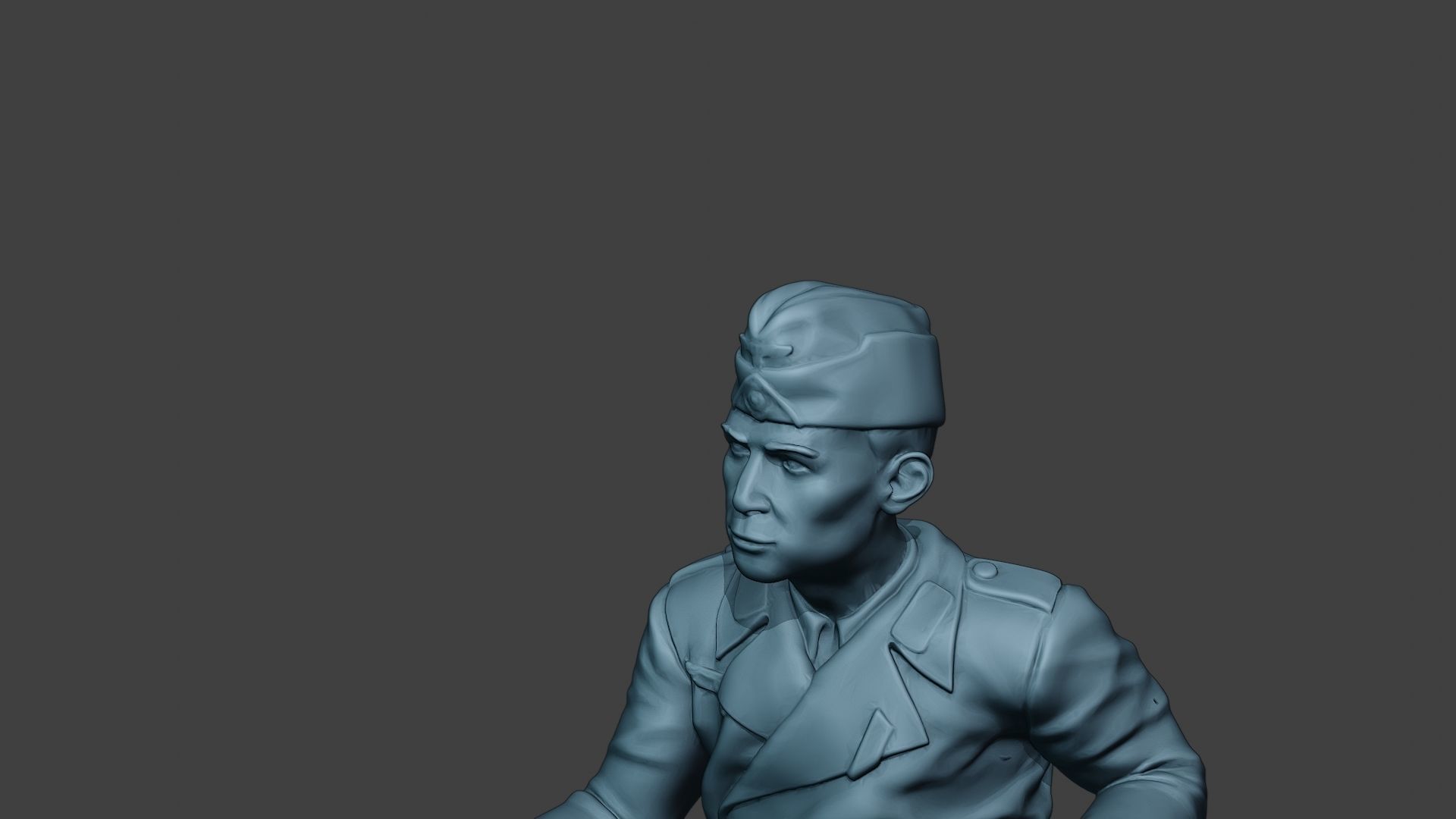 German Tank Crew unit ww2 Sit2 GTC1 3D print model_18