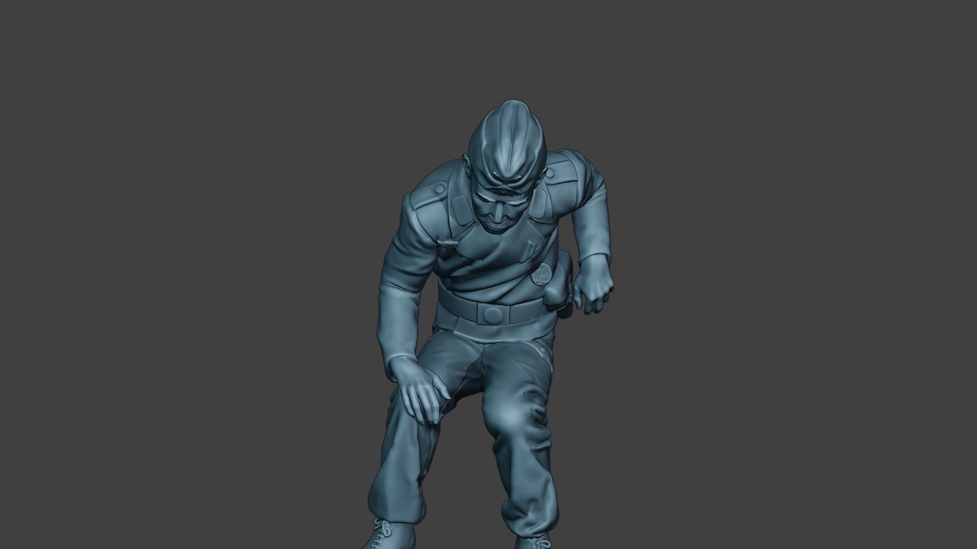 German Tank Crew unit ww2 Sit2 GTC1 3D print model_14