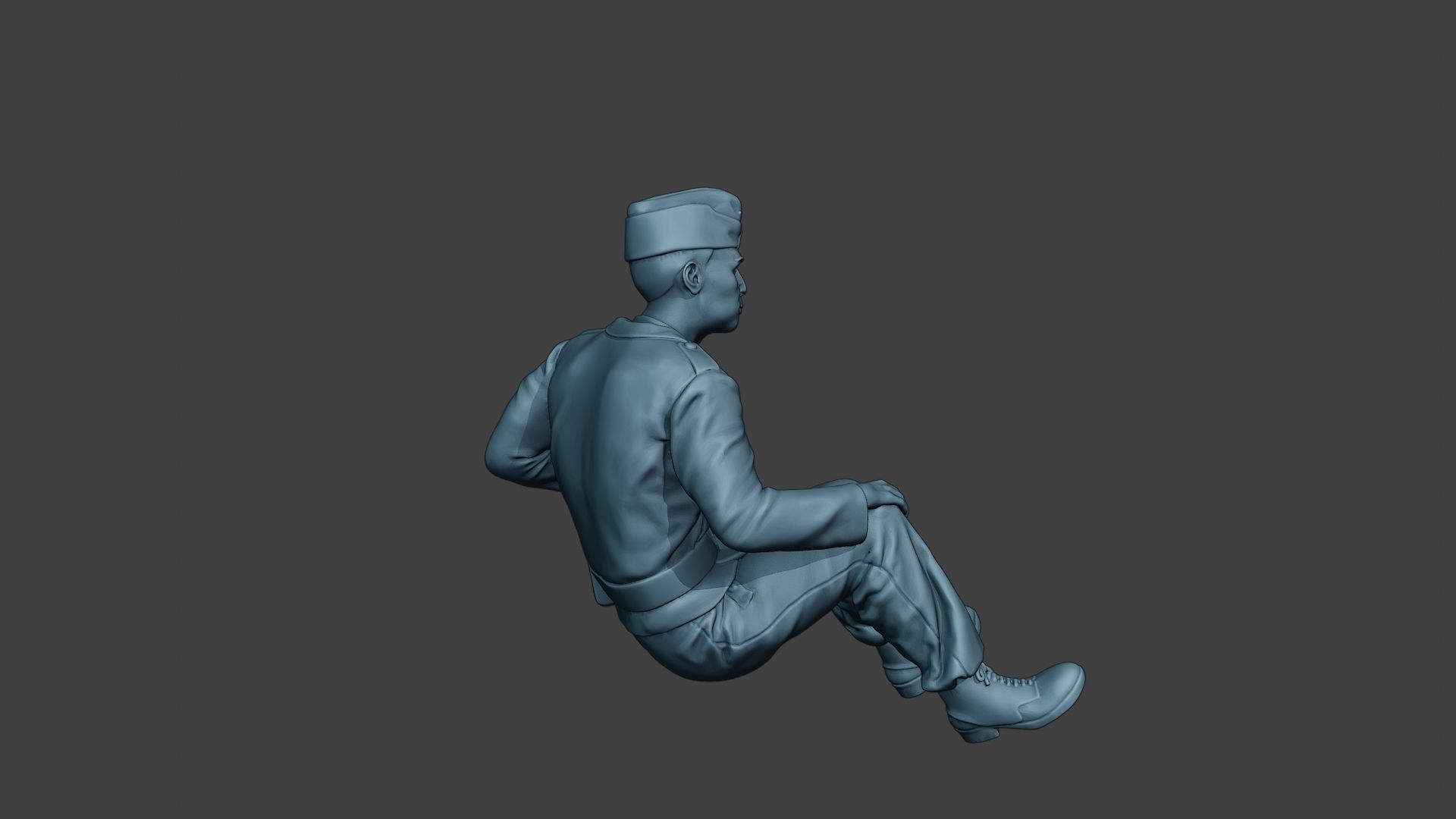 German Tank Crew unit ww2 Sit2 GTC1 3D print model_8