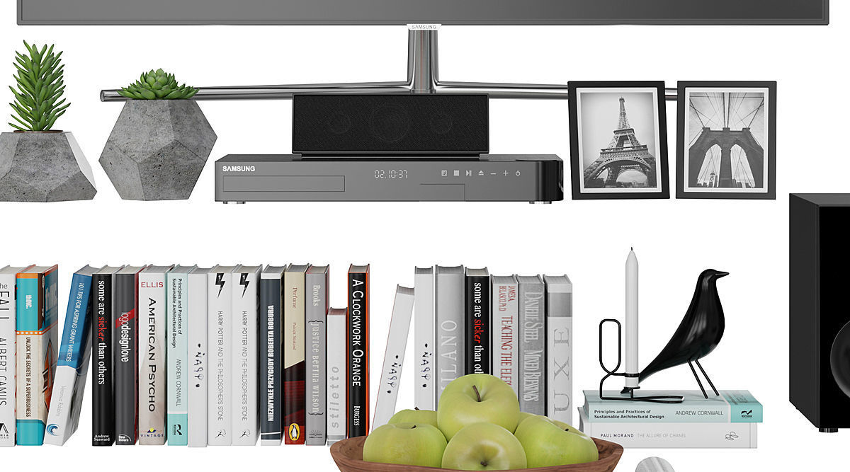 Living Room Modern BLENDER 3D Model Cycles 3D model_1