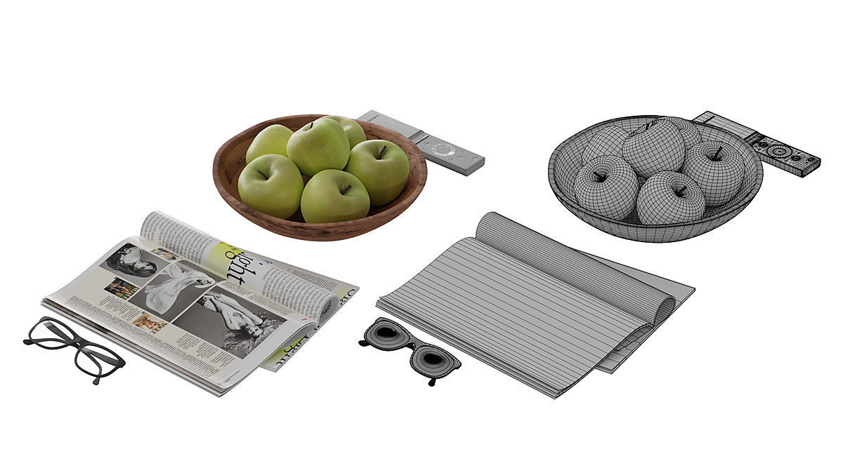 Living Room Modern BLENDER 3D Model Cycles 3D model_3