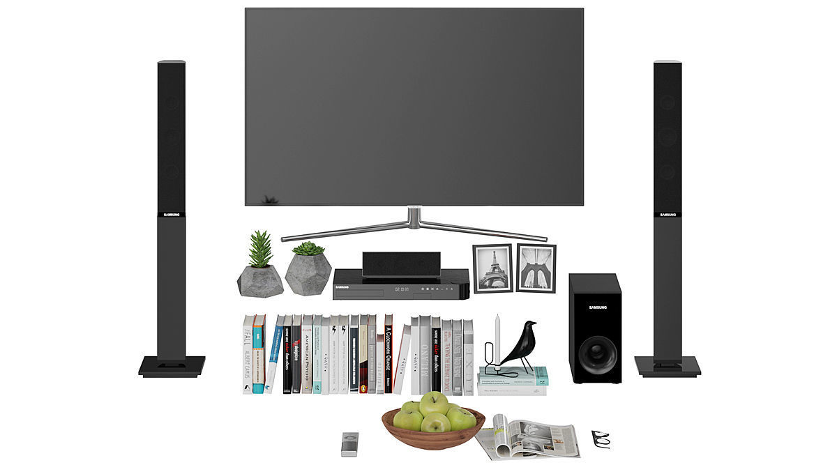 Living Room Modern BLENDER 3D Model Cycles 3D model_2