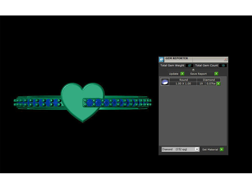 Heart ring 2 3D print model_6
