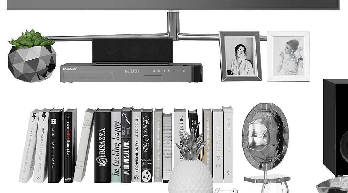 Living Room Silver BLENDER 3D Model Cycles 3D model_2