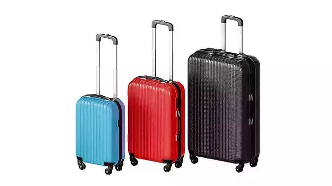 Suitcase BLENDER 3D Model Cycles