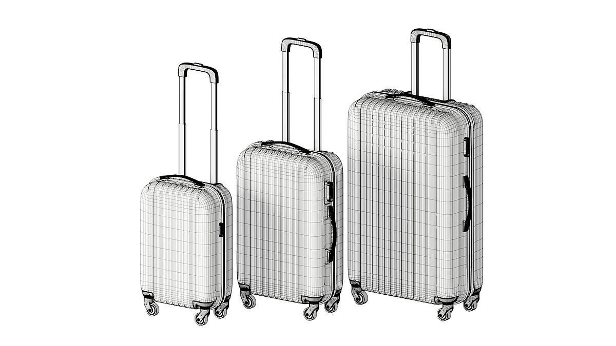 Suitcase BLENDER 3D Model Cycles 3D model_2