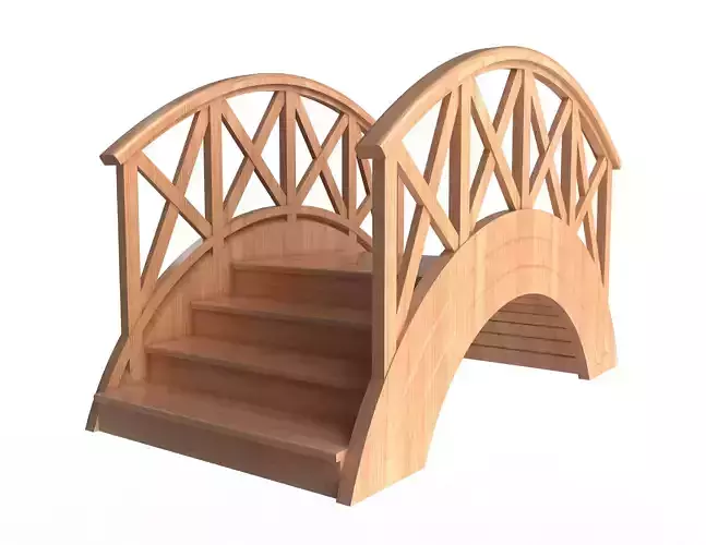 Garden Wooden Footbridge