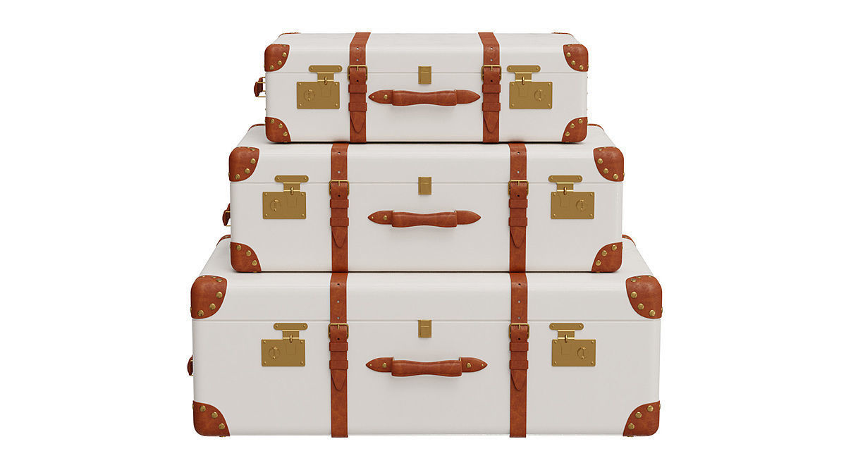 Suitcases Retro BLENDER 3D Model Cycles 3D model_4