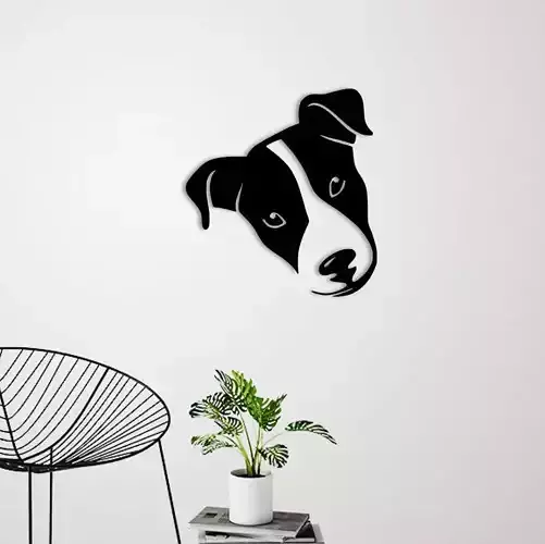 JACK RUSSELL TERRIER WALL DECORATION 3D print model