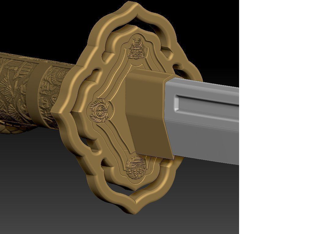 Highlander Katana 3D print model_3
