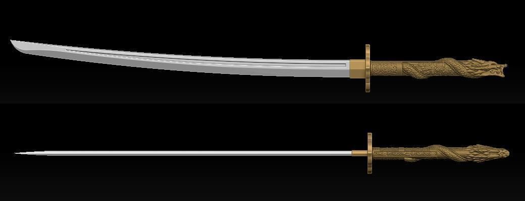 Highlander Katana 3D print model_4