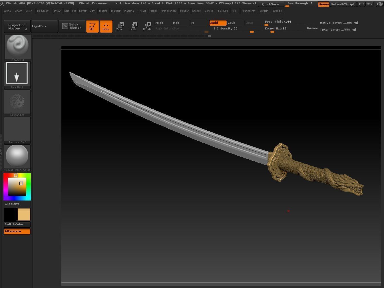 Highlander Katana 3D print model_5