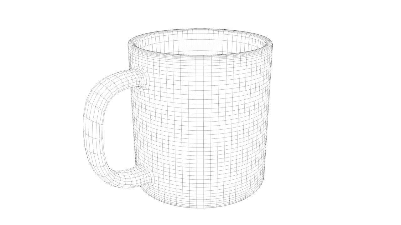 3D Mug coffee mockup Low-poly 3D model_1