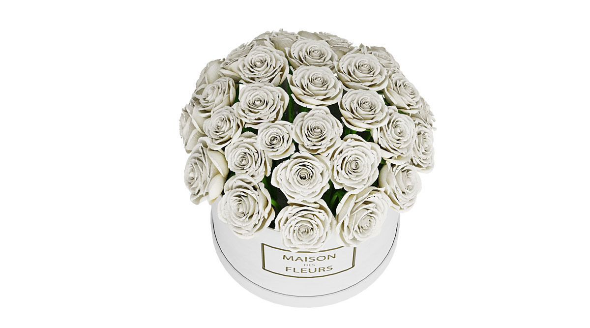 White Roses In Box BLENDER 3D Model Cycles 3D model_2