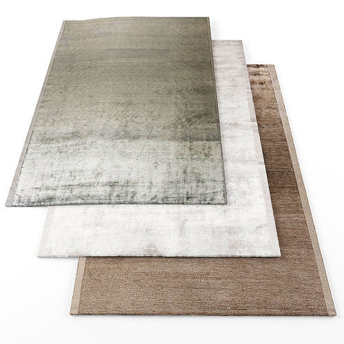 Rugs-1138 three rugs Low-poly 3D model