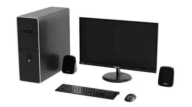 Black Pc Asus BLENDER 3D Model Cycles