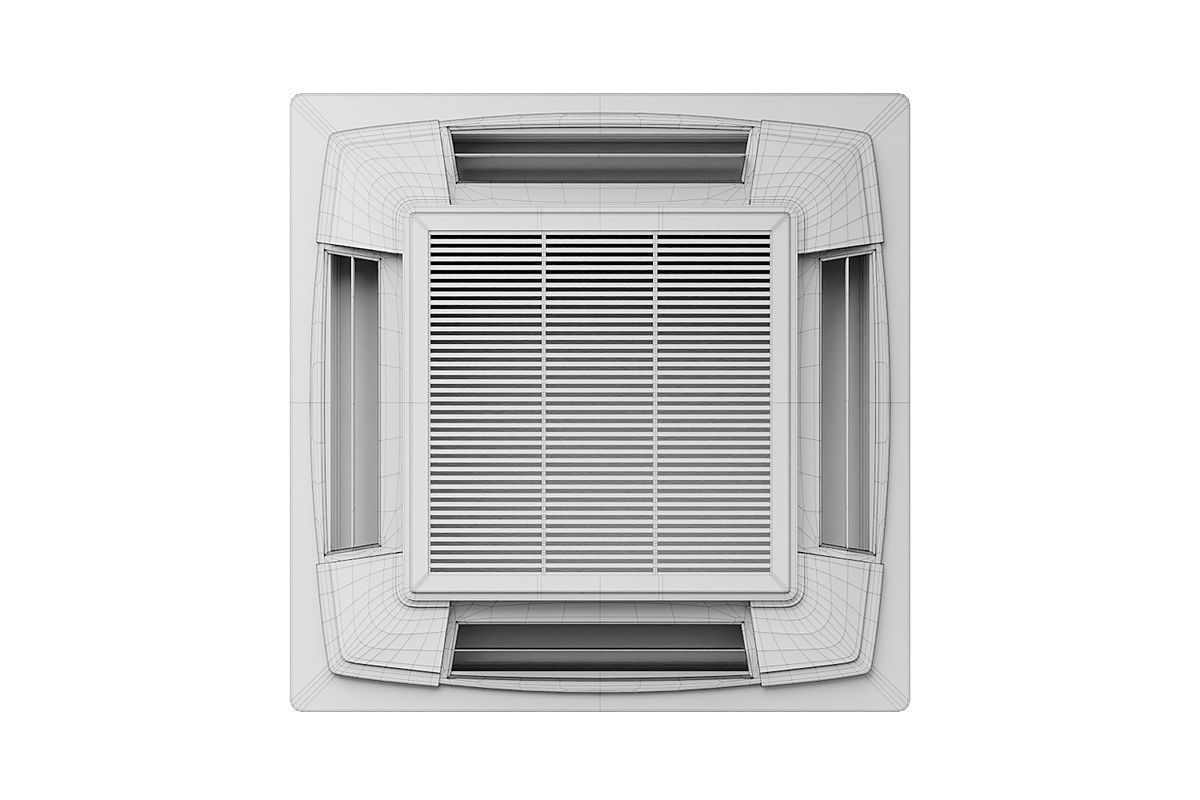 Cassette Air Conditioner BLENDER 3D Model Cycles 3D model_1