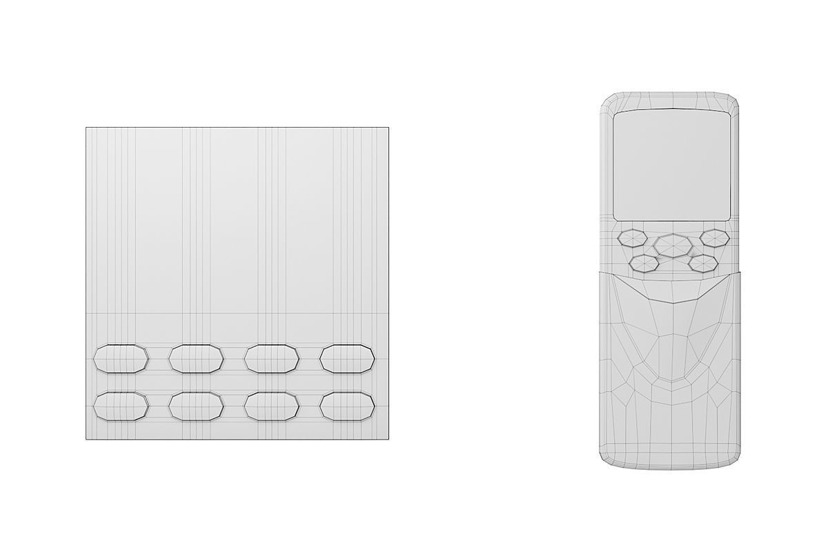 Cassette Air Conditioner BLENDER 3D Model Cycles 3D model_3