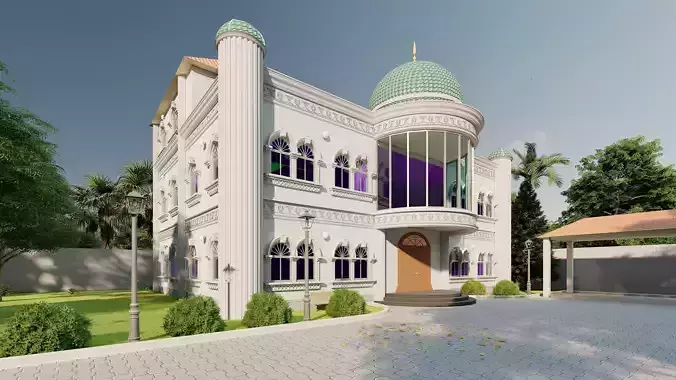 Arabic Style Villa 3D print model