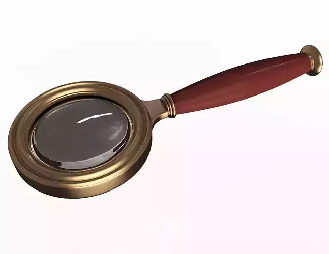 Magnifying Glass Low-poly 3D model