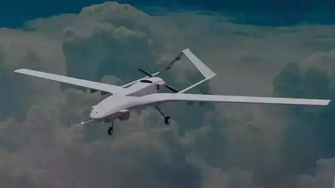 Bayraktar TB2 3D model
