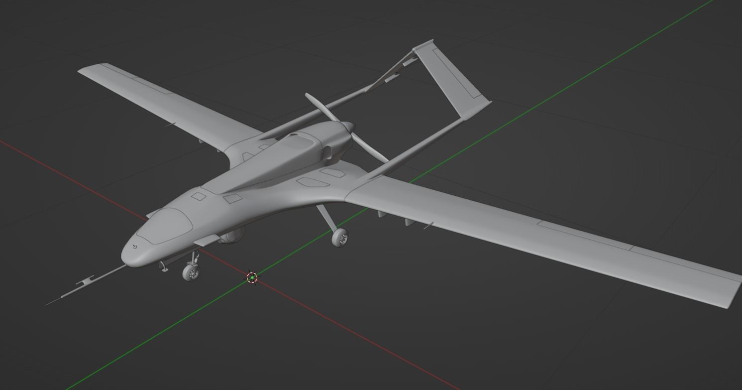 Bayraktar TB2 3D model_5