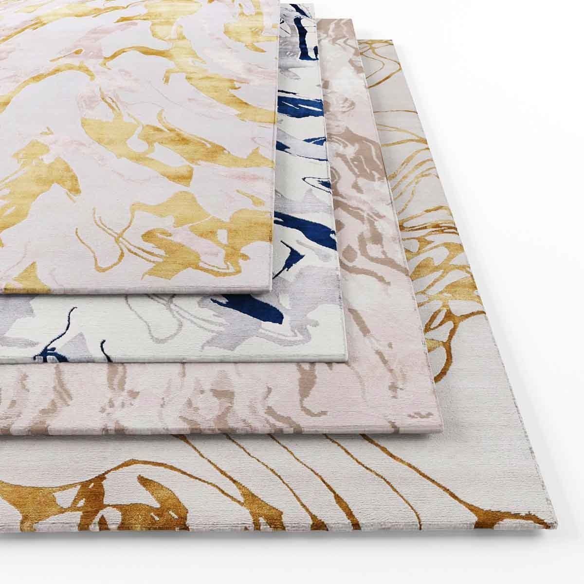 Rugs-1146 set of marble placemats Low-poly 3D model_1