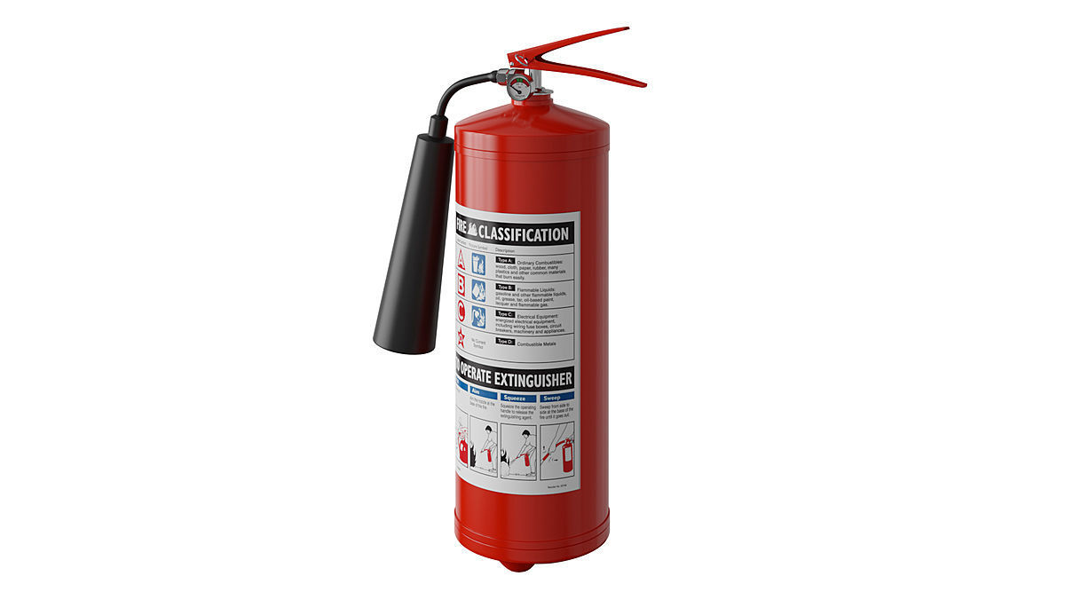Fire Extinguisher BLENDER 3D Model Cycles 3D model_3