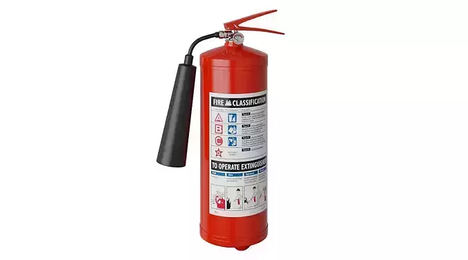 Fire Extinguisher BLENDER 3D Model Cycles